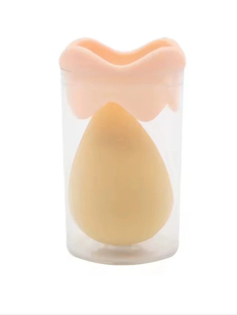 Makeup Sponge Blender with Protective Case - Peach & Beige